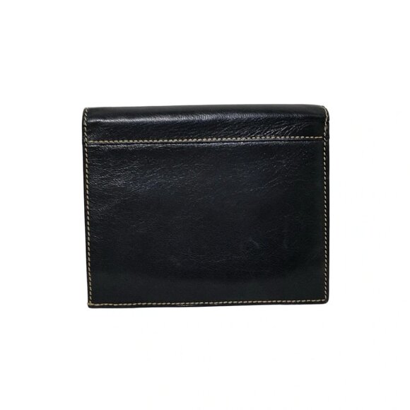 Auth GUCCI - Black Leather Bifold Wallet - Picture 1 of 6